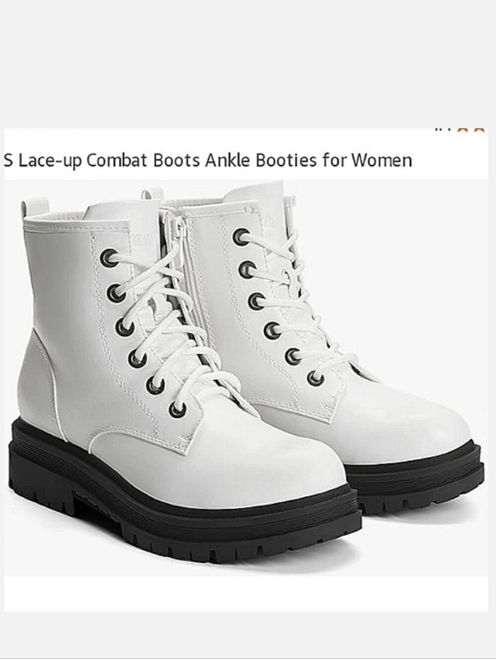 DREAM PAIRS Strong Military Combat Mid-Calf Lug Sole Ankle Boots NWT
